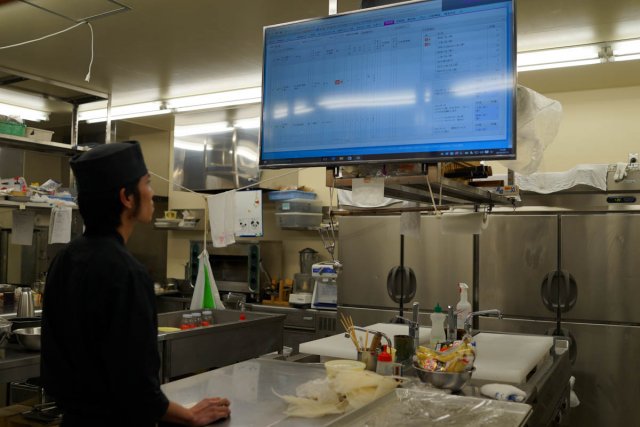 調理場でも当日のお客様の情報、アレルギーや嗜好がすべて見える 調理場でも当日のお客様の情報、アレルギーや嗜好がすべて見える